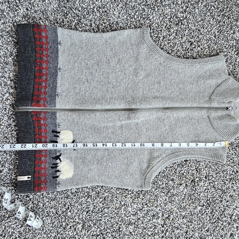 Woolrich Heather Gray Zip-Up Vest 100% Lamb's Wool - Picture 15 of 15